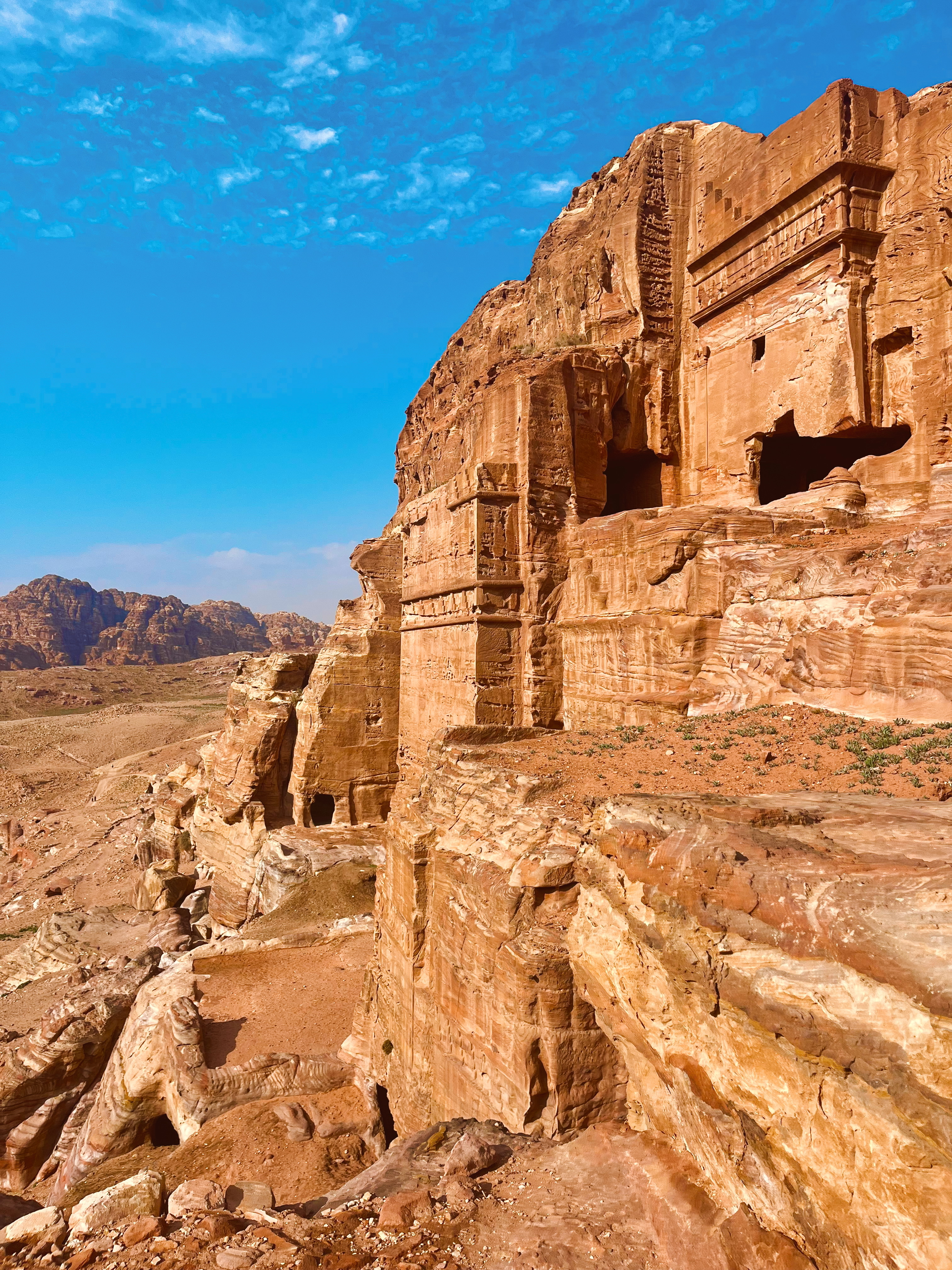 Muinaiset rauniot Jordanian Petrassa